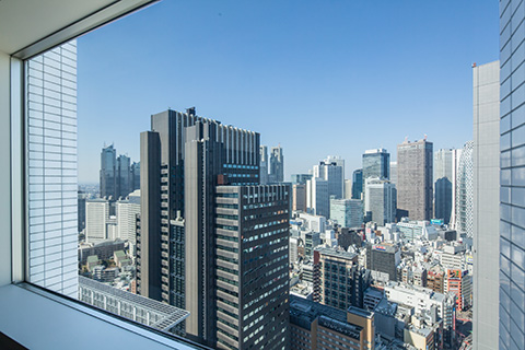 サザンタワーツインルームの眺望イメージ（北側）