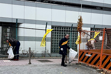 南新宿商店会清掃活動